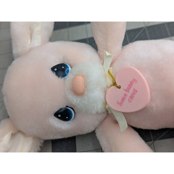 Precious Moments Pink Snowball Rabbit Plush Bunny 10 Inch Applause 1986 Stuffed - Picture 13 of 14